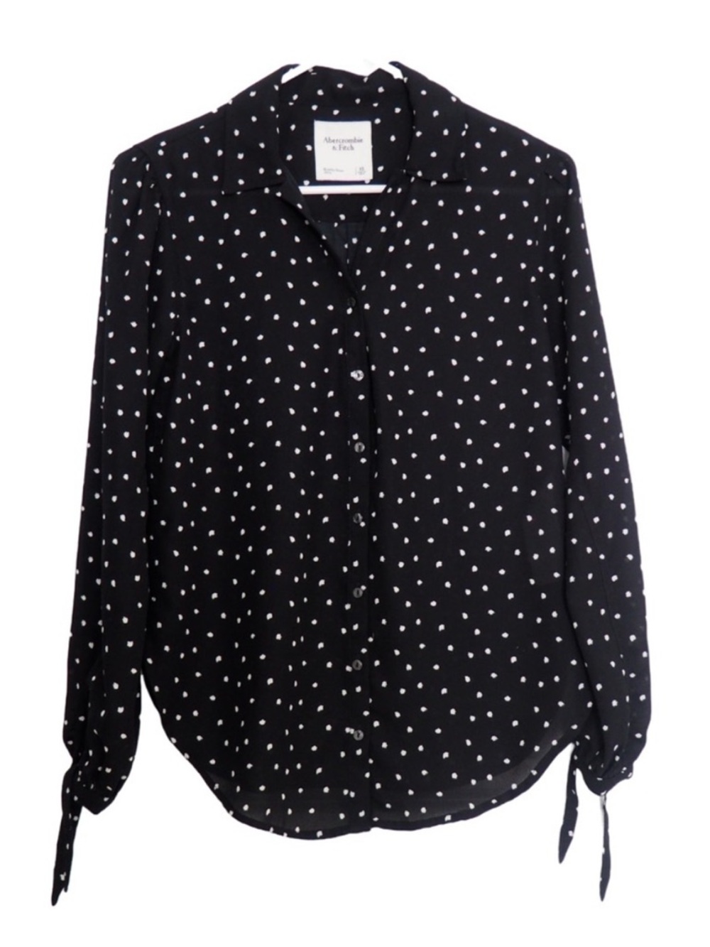 Abercrombie & Fitch Tie-Sleeve Button Up Shirt